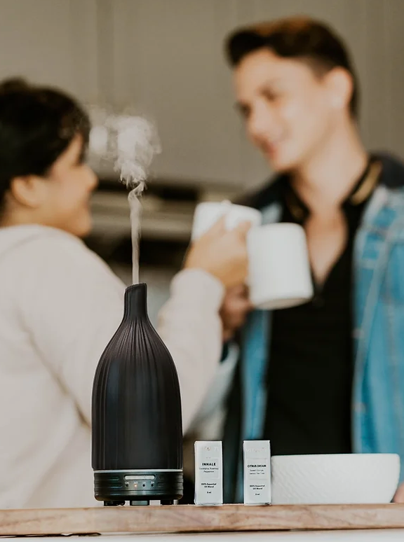 Ceramic Striped Aroma Diffuser