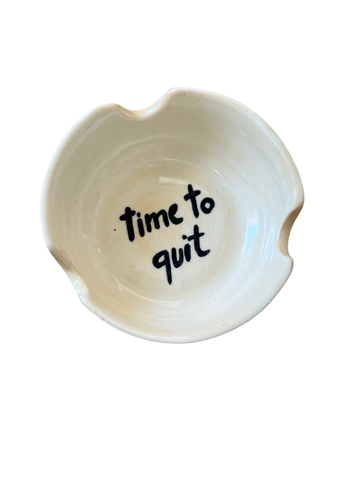 Ceramic Ashtray - Time to quit