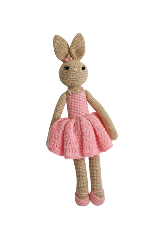 Meet your baby's newest pal - a crocheted bunny doll! They'll make a great companion for hours of cuddly playtime, plus their hand-knitted look adds a touch of unique charm to any home.