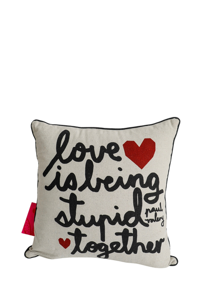 Bring a little love and silliness into your home with this cushion! Perfect for reminding you that relationships are all about having fun and making memories. 