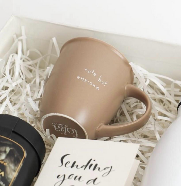 cute but anxious mug