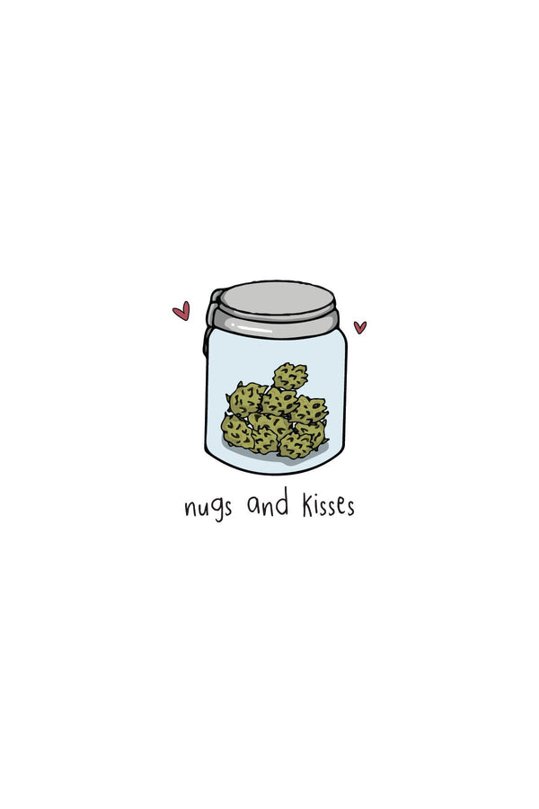 Nugs & Kisses (Weed) - Greeting Card