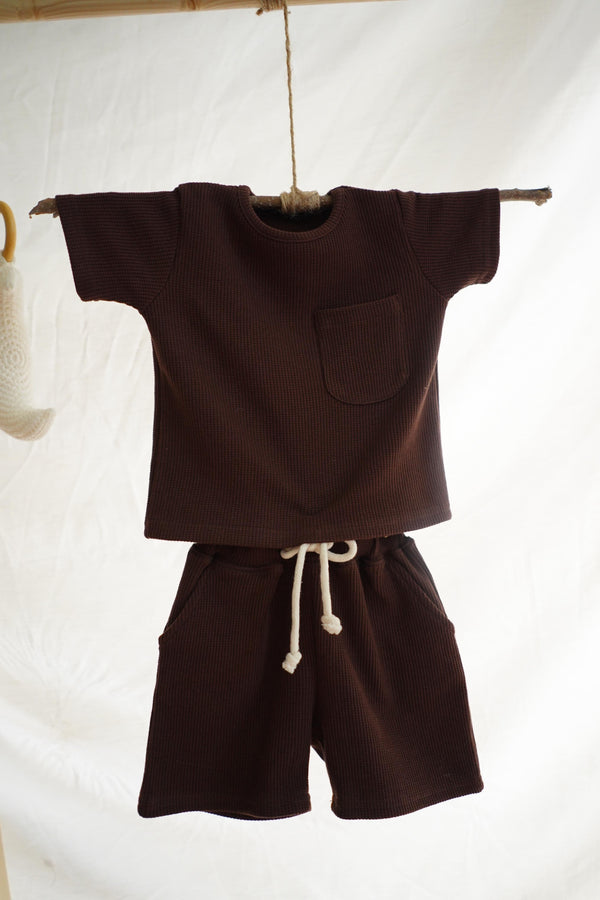 brown co-ord set - boys