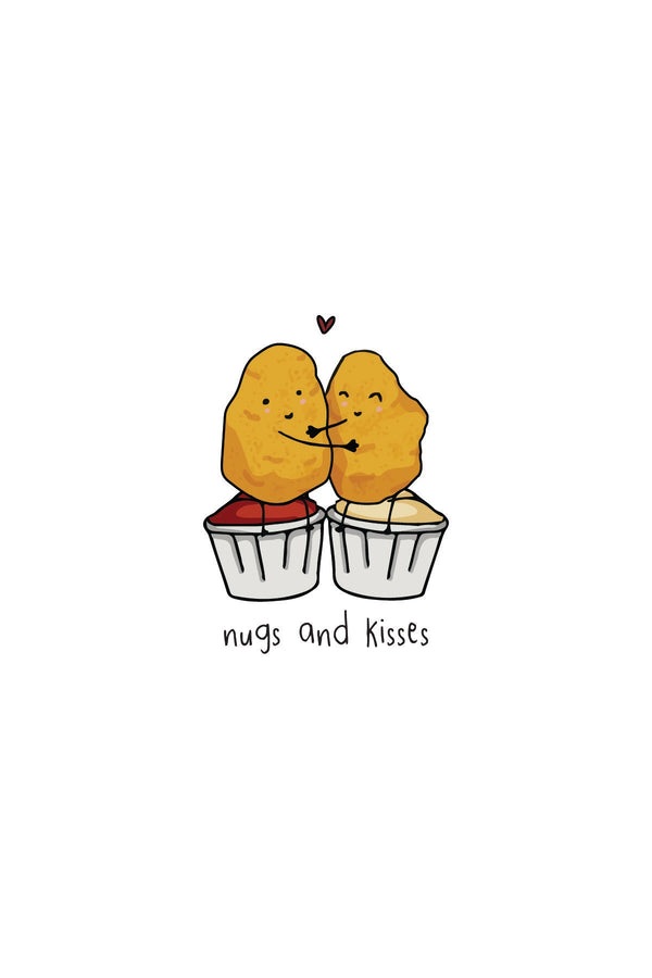 Nugs & Kisses (Nuggets) - Greeting Card