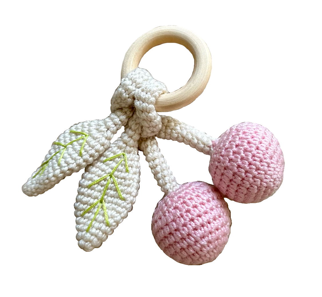 Crochet Cherry Rattle