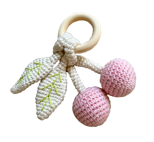 Crochet Cherry Rattle