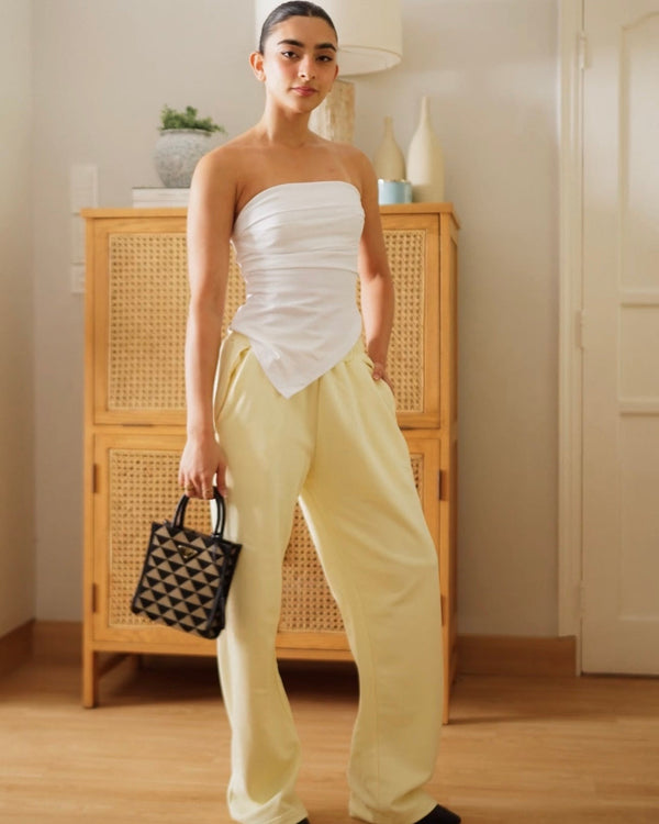 butter yellow easy sweatpants