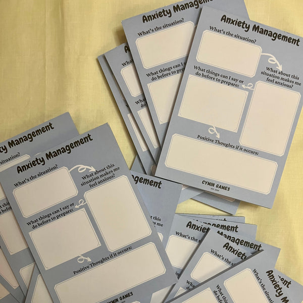 anxiety management notepad