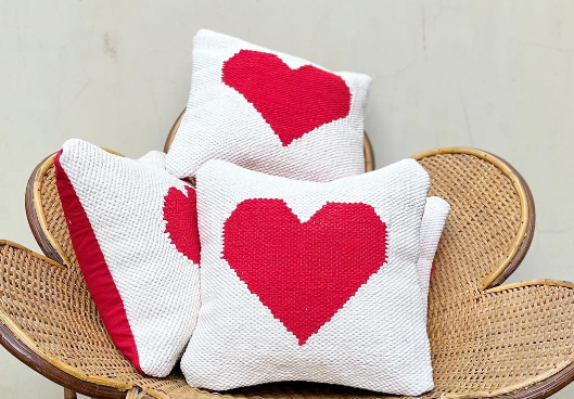 Red Heart Cushion