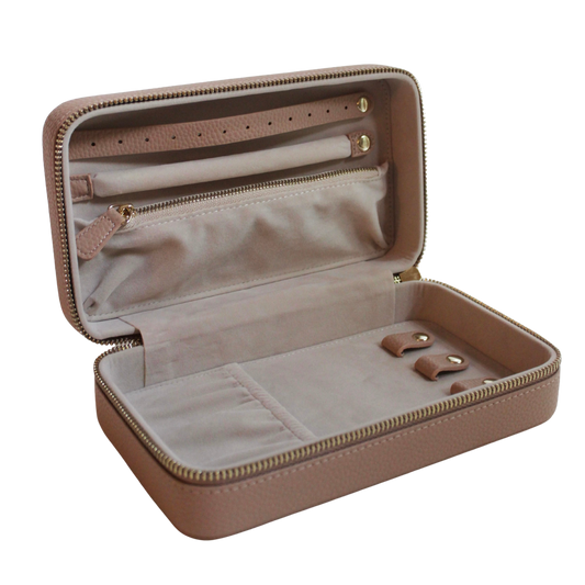The Mish Essentials Case is the ideal organizer designed for everyone. Large enough to safekeep all your daily wear jewels along with other accessories. Most importantly, with an anti-tarnish suede lining on the interior we promise your jewels will last forever. 