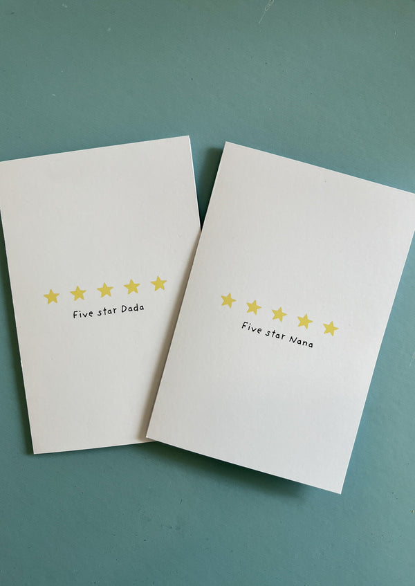 5 Star Nana - Greeting Card