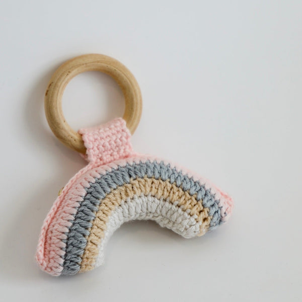 Crochet Rainbow Rattle