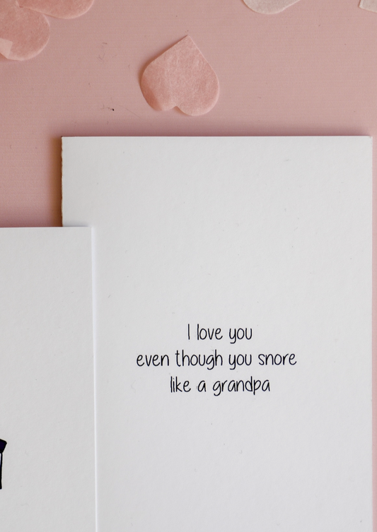 Greeting Card - Snore
